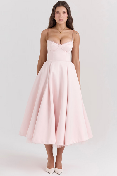 Luce | Midi Dress - IVORY MUSE