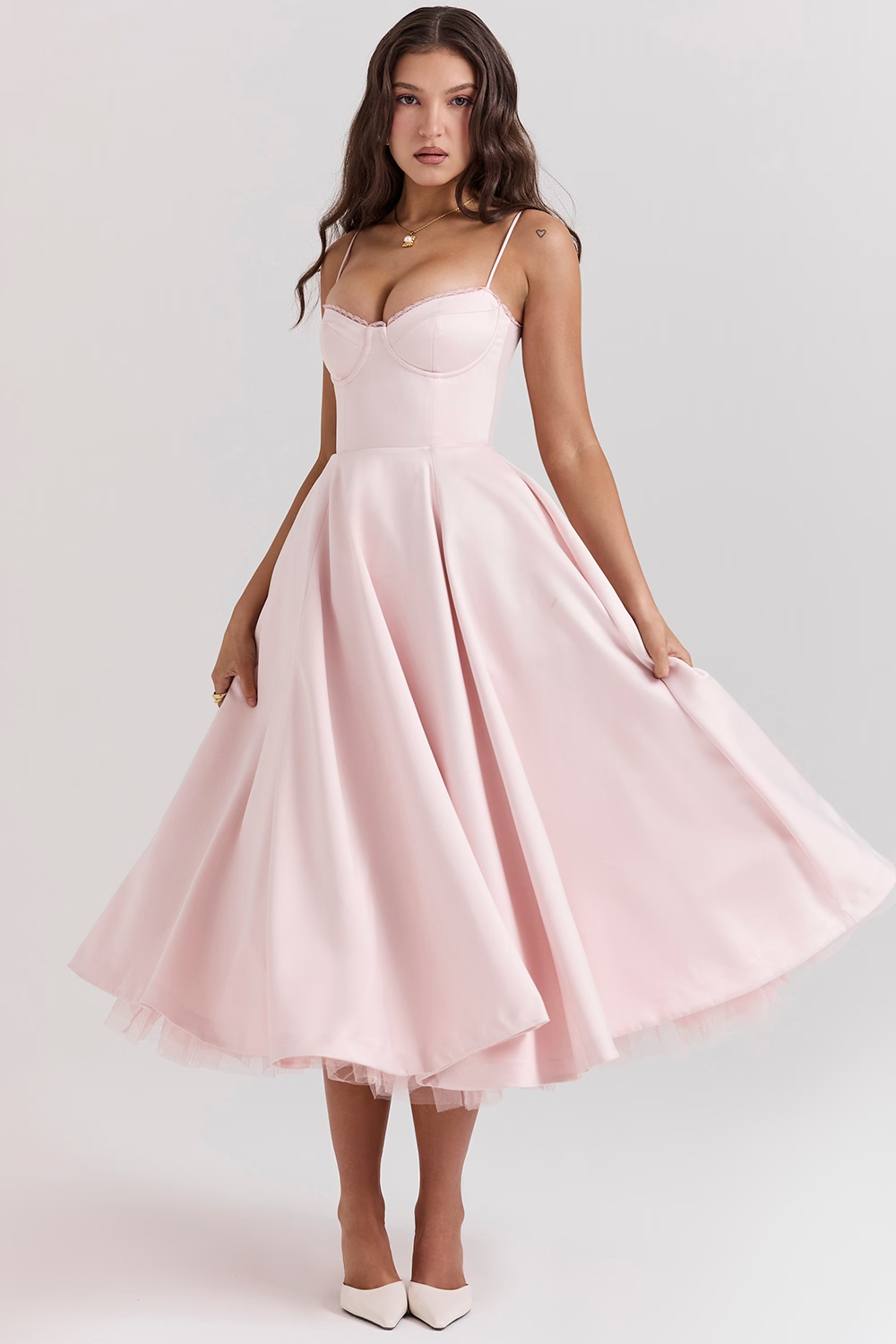 Luce | Midi Dress - IVORY MUSE