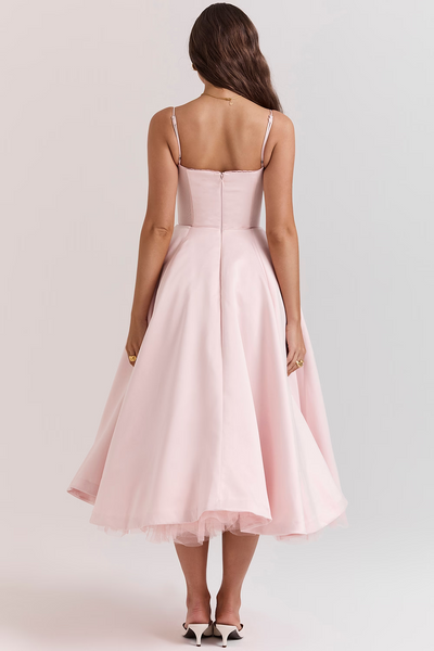 Luce | Midi Dress - IVORY MUSE