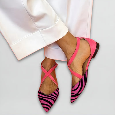 Fenna | Strap Ballet Flats - IVORY MUSE