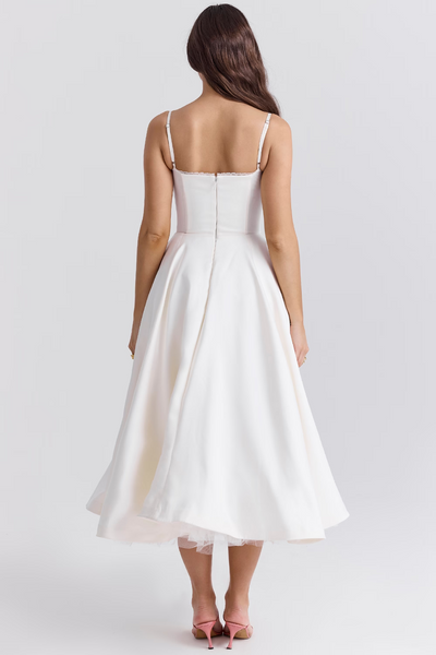 Luce | Midi Dress - IVORY MUSE
