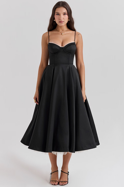 Luce | Midi Dress - IVORY MUSE