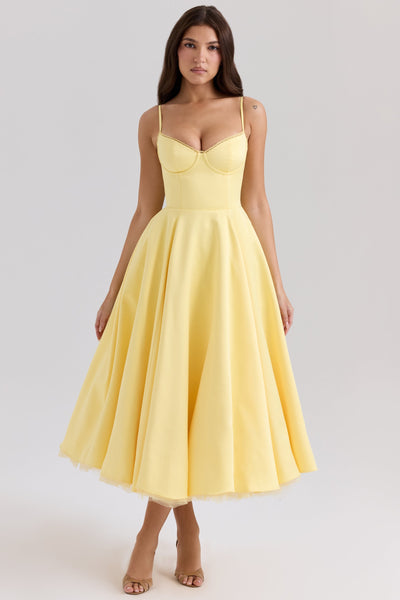 Luce | Midi Dress - IVORY MUSE