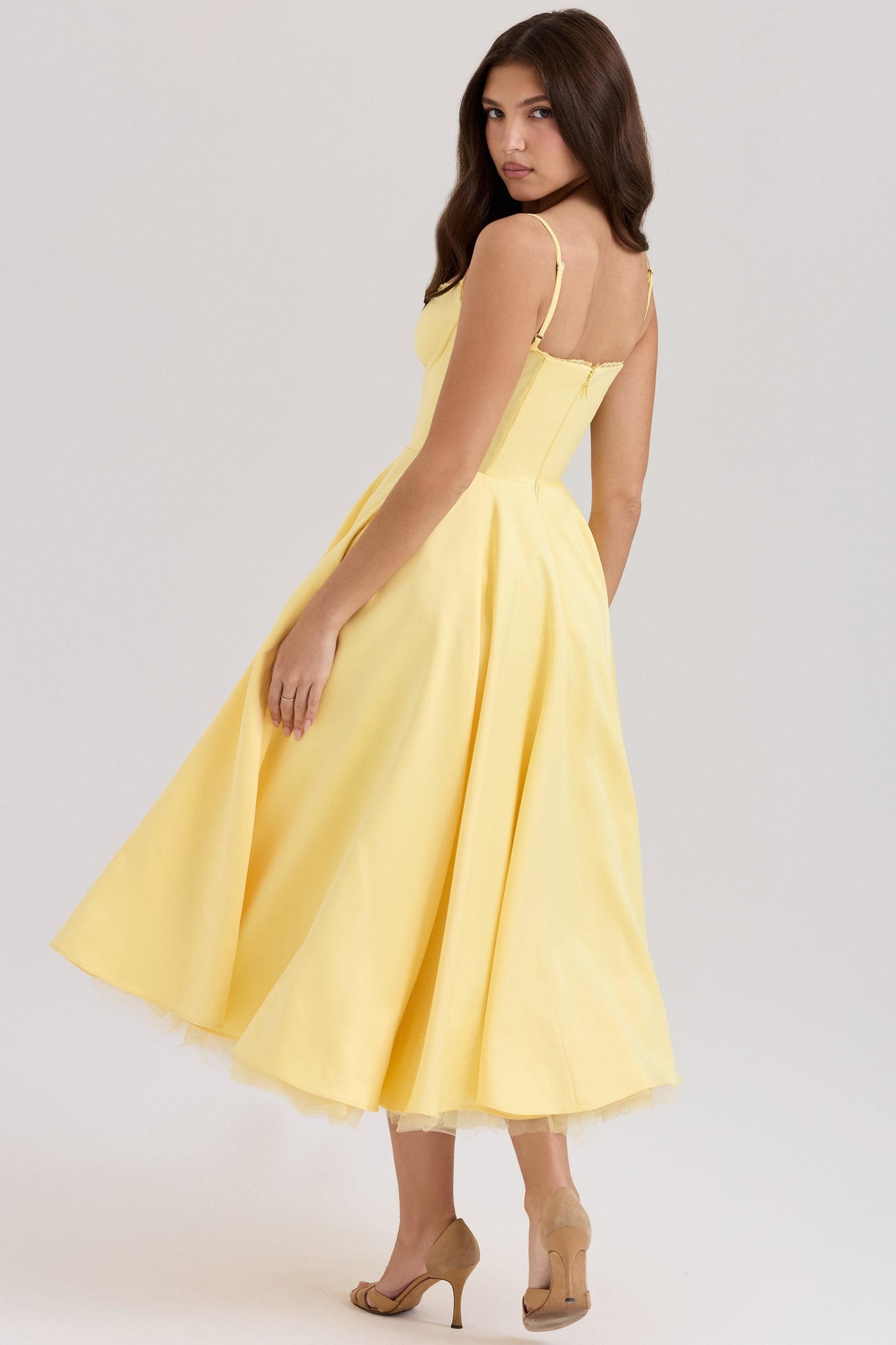 Luce | Midi Dress - IVORY MUSE