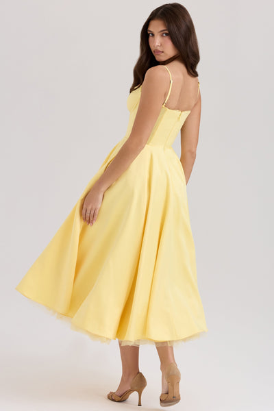 Luce | Midi Dress - IVORY MUSE