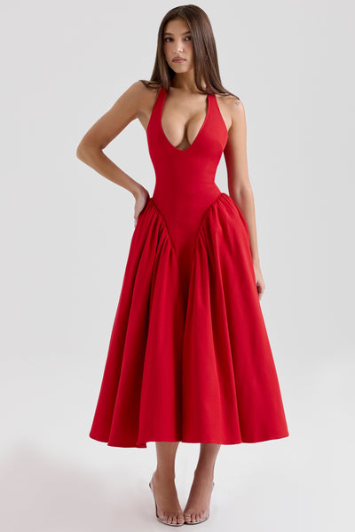 Marilyn | Midi Dress - IVORY MUSE